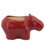 7" Hippo Scented Candle, Red 9oz