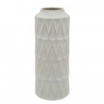 22"h Teardrop Vase, White