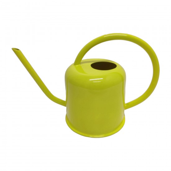 7", Metal Water Can Decor, Yellow