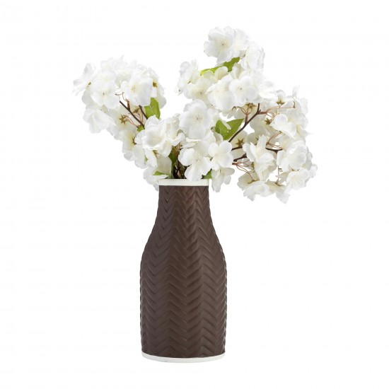 10" Chevron Vase, Java