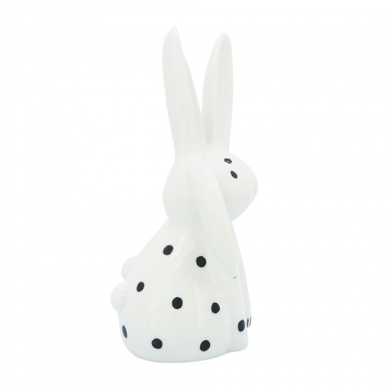 Porcelain, 7"h Kissing Bunnies, White