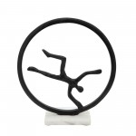 14" Man On A Loop, Black
