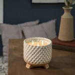 8" Woven Candle By Liv & Skye 45oz