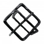 Metal 9" Square Links, Gunmetal