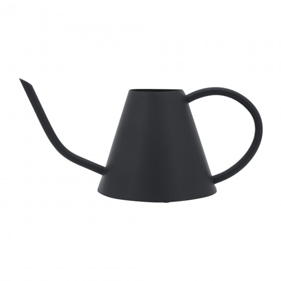 Metal 6"h Watering Can, Black