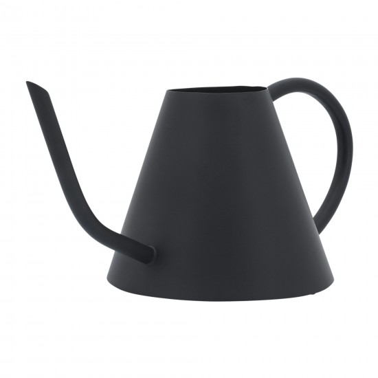 Metal 6"h Watering Can, Black