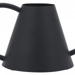 Metal 6"h Watering Can, Black