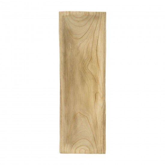 S/2 Wood 15/20" Rectangular Tray, Natural