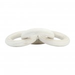 21" 3 Wooden Rings, White