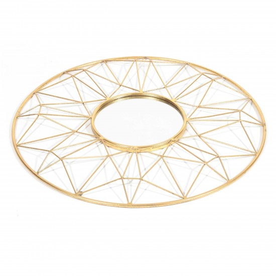 Hana Gold Round Mirror