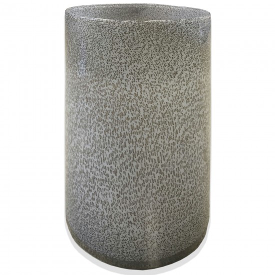 Aurora Gray Glass Vase