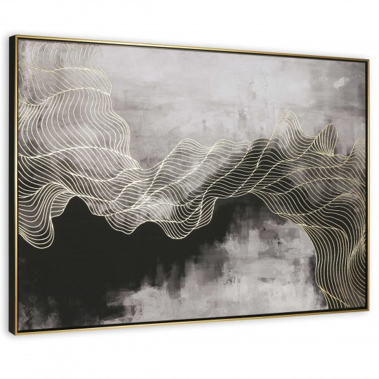 Golden Path Framed Canvas