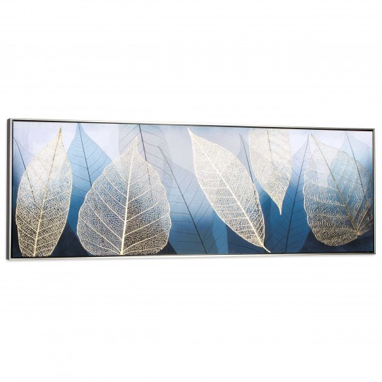 Golden Foliage Framed Canvas