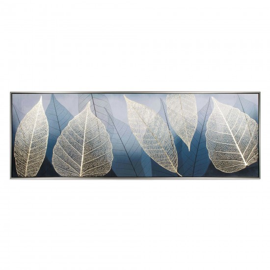 Golden Foliage Framed Canvas