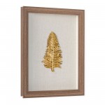 Golden Leaves I Shadow Box