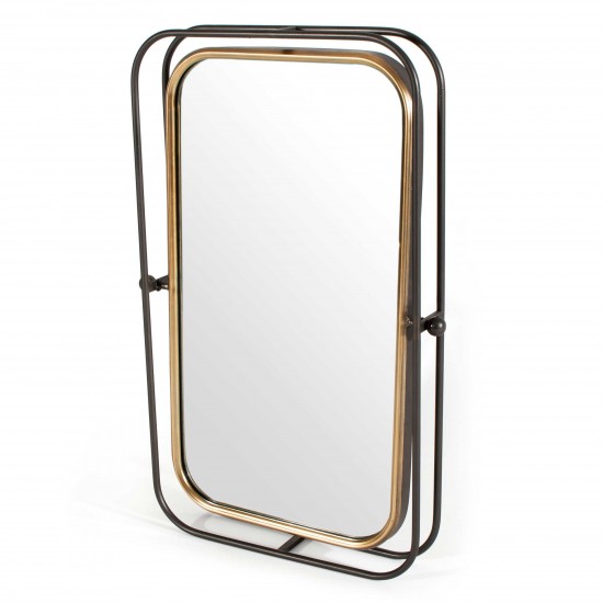 Bevin Gray Metal Wall Mirror