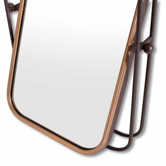 Bevin Gray Metal Wall Mirror