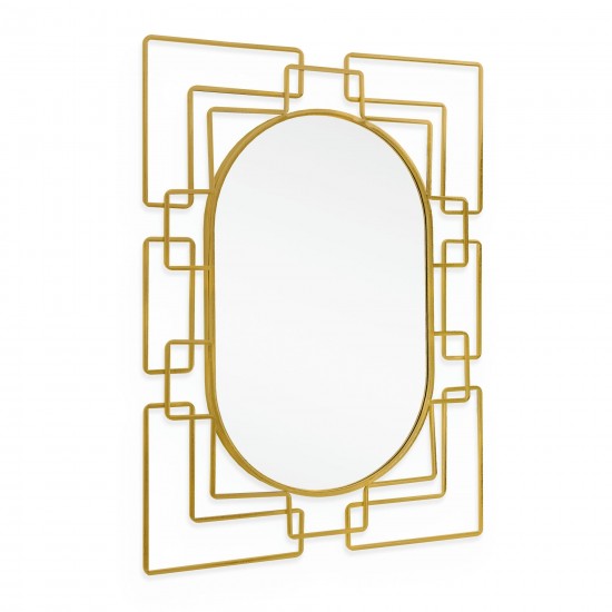 Deanna Gold Metal Mirror