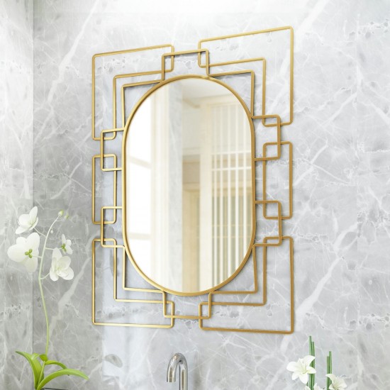 Deanna Gold Metal Mirror