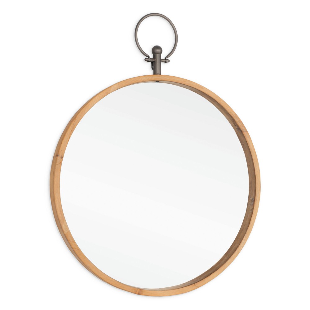 Harlow 24" Wood Wall Mirror Harlow 24" Wood Wall Mirror