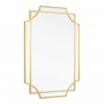 Margot Gold Metal Wall Mirror