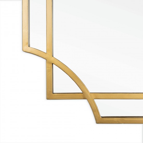 Margot Gold Metal Wall Mirror