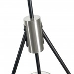 Everly Single Light Pendant Black And Chrome