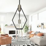 Everly Single Light Pendant Black And Chrome