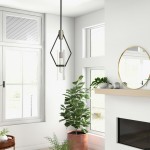 Everly Single Light Pendant Black And Chrome