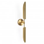 Ensley Brass Two Light Metal Wall Sconce