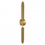 Ensley Brass Two Light Metal Wall Sconce