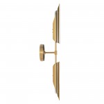 Ensley Brass Two Light Metal Wall Sconce