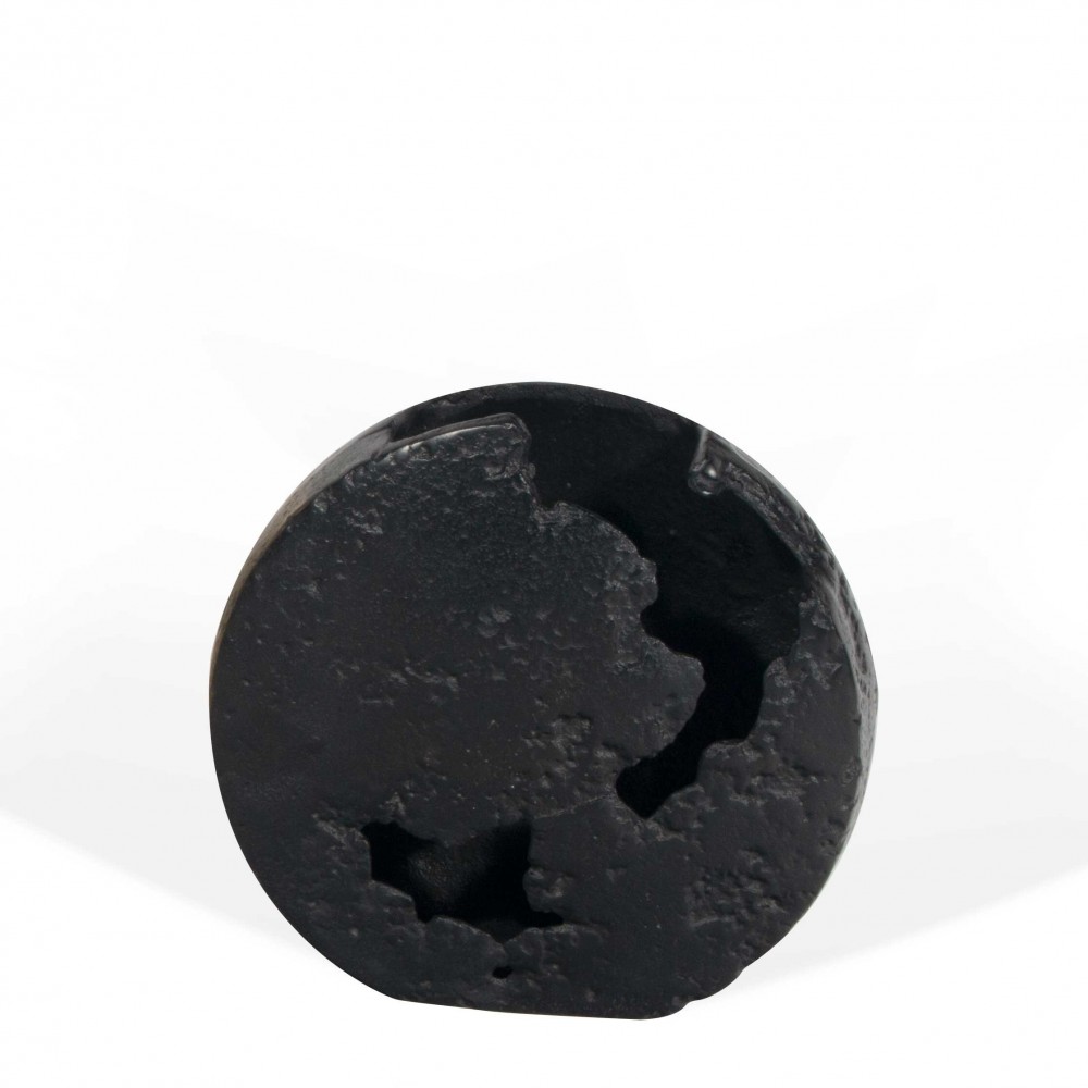 Atlas Metal Vase Black Small Atlas Metal Vase Black Small