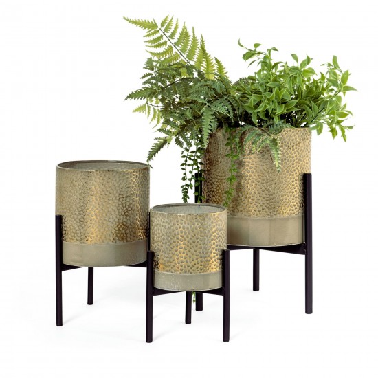 Ambre Metal Table Top Planters S3