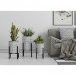 Wendolyn Metal Floor Planters S3