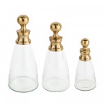 Vivienne Decorative Glass Bottles Set Of 3