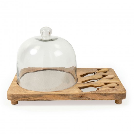 Silvio Wood Cheese Board And Platter Set