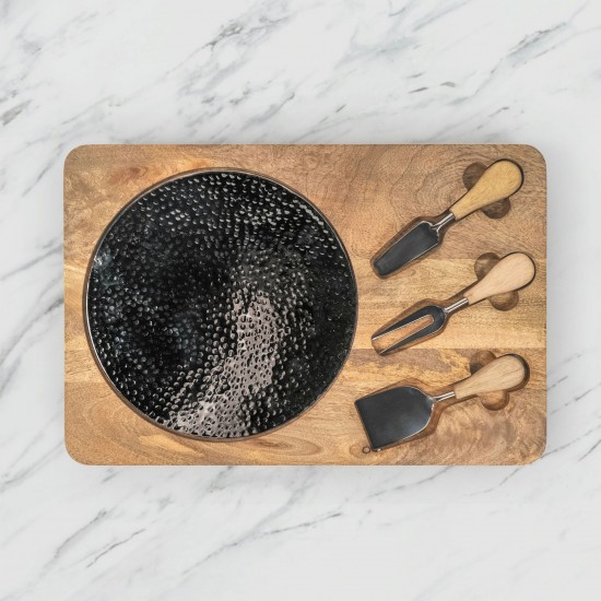 Silvio Wood Cheese Board And Platter Set