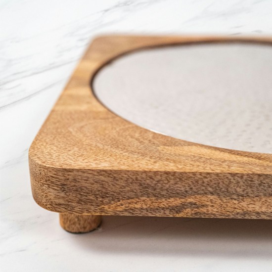 Silvio Wood Cheese Board And Platter Set