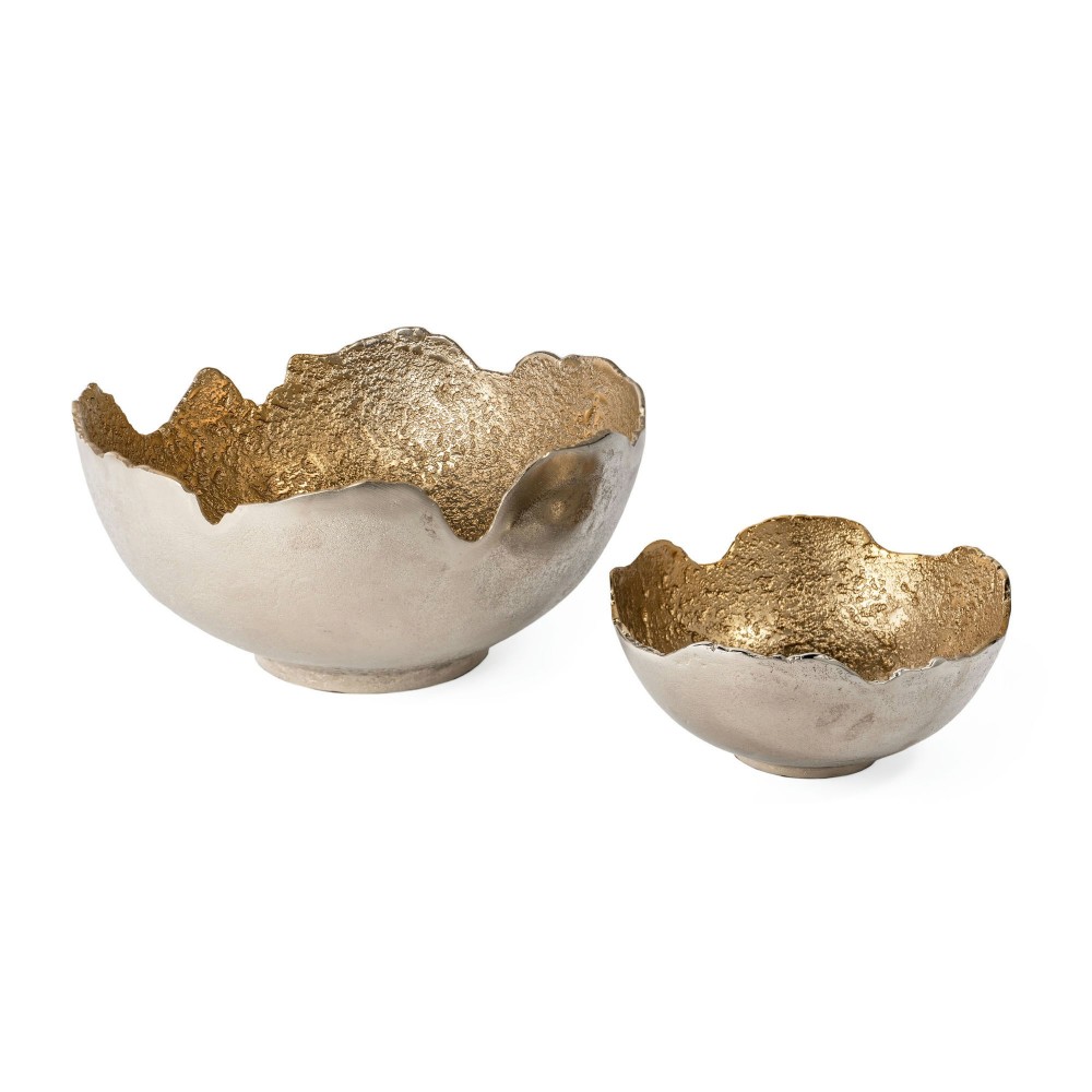 Aidey Decorative Metal Bowls Set Of 2