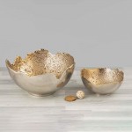 Aidey Decorative Metal Bowls Set Of 2