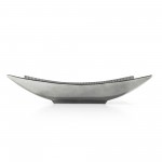 Amalyn Silver Decorative Ceramic Tray