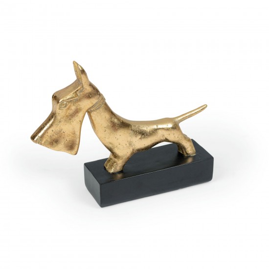 Scottish Terrier Gold Sculpture