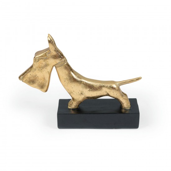 Scottish Terrier Gold Sculpture