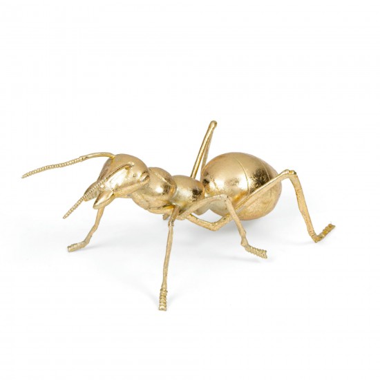 Gold Ant Polystone Sculpture