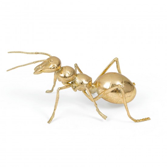 Gold Ant Polystone Sculpture