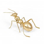 Gold Ant Polystone Sculpture