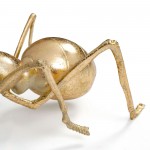 Gold Ant Polystone Sculpture