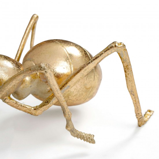 Gold Ant Polystone Sculpture