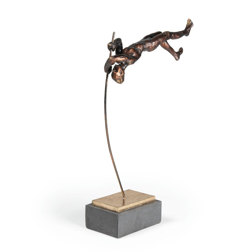 Flying Vaulter Ii Polystone Sculpture